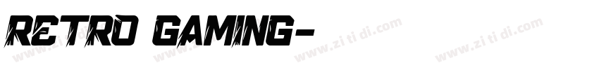 Retro gaming字体转换
